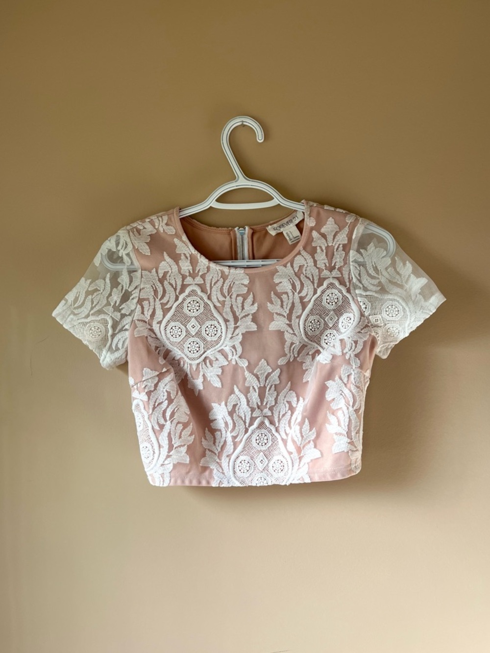 Forever 21 Laced Crop Top